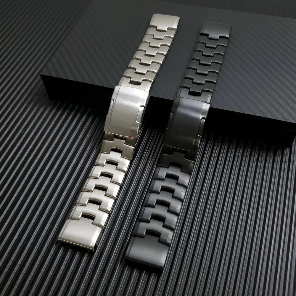 ShanHai QuickFit 26mm 22mm Titanium + Metal Stainless Steel Wristband for Garmin Fenix 6 6x Pro Strap 5x Plus Bracelet Watchband