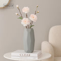 Merlin Living White Ceramic Vase Matte Design Tabletop Decorative Accessory Wholesale Living Room Accessories
