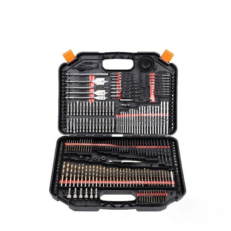 Multi-function 246 Pcs Drill and Bit Set HSS Drill Bits for Wood Plastics Cement and Metal Drilling