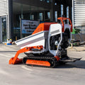 China Self-Loading Hydraulic Mini Loader Dumper 500kg Rubber Rrack Transporter With Loading Shovel