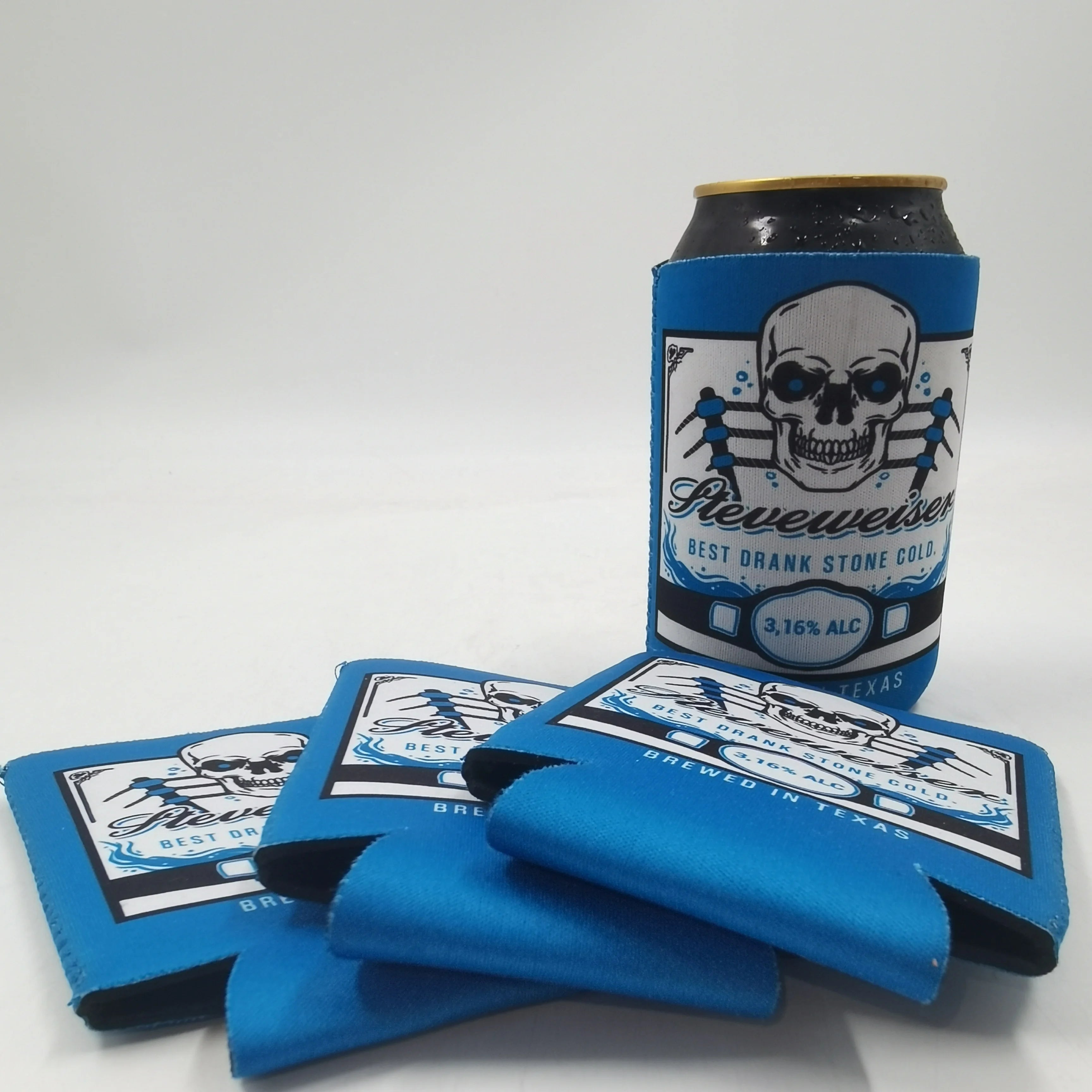 Custom Sublimation Neoprene Beer 12oz Can Cooler Beer Hugger Bottle Jacket