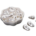 Wholesale DIY Necklace Bracelets Hair Accessories Jewelry Making White Irregular ABS Acrylic Loose Faux Pearls Beads With Hole