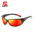 DUBERY Custom Sports Sunglasses for Men 2026 Polarized UV Protection with Blue and Red Frames Manufactured on Alibaba