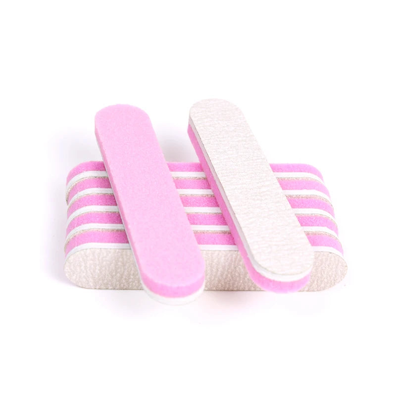 Wholesale 100/180 Sandpaper Nail File Manicure Tool Nail Buffer Strip Mini Sponge Nail File