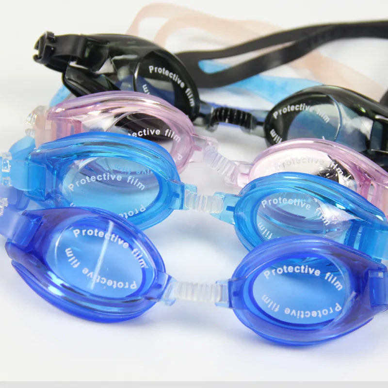 Eye Protection Swim Goggles for KidsNormal PC Swimming Glasses for Children