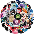 50pcs Creative Aesthetic Van Gogh Art Records Album Retro Music CDs Sticker