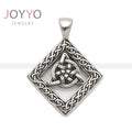 2025 Latest Design Fashion Creative Vintage Square Hollow out Totem Viking Men Jewelry Necklace Pendant