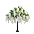 1.5m Wedding Centerpiece FRP Trunk Hanging Flower Artificial Wisteria Tree for Wedding Decor