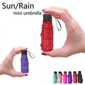 Super Light Mini Pocket Women Small Windproof Folding Umbrellas Travel Compact Rain Men'S Capsule Pocket Umbrella