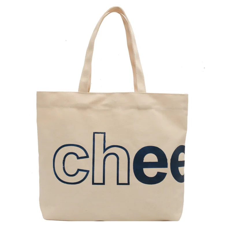 Custom Printed Eco Recycled Blank Shopping Bag Plain Organic Cotton Canvas Tote Bag With Logo