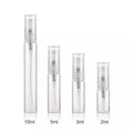 2ml 3ml 5ml 8ml 10ml Refillable Travel Perfume Bottle Glass Test Tube Vial with Fine Mist Sprayer Mini Atomizer Essential Oil