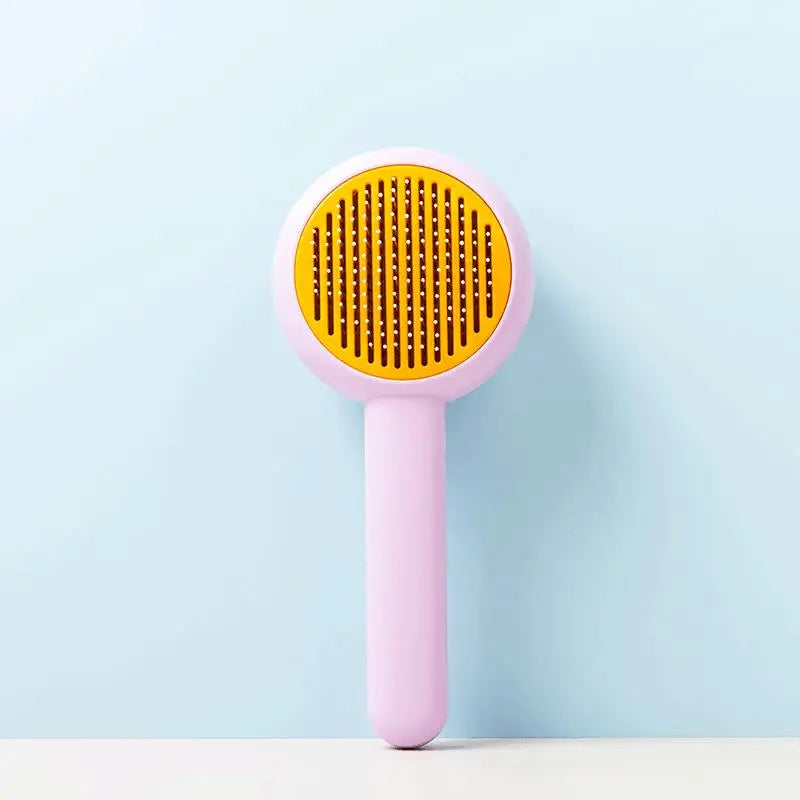 One-Click Adhesive Hair Remover Eco-Friendly Shedding Control Brush for Dogs with Hands-Free Cleaning