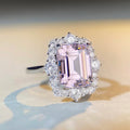 New Luxury Silver 925 Jewelry 2023 5A Colored Cubic Zirconia Solitaire Ring Technology China Wholesale Rings 925 Silver
