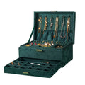 Jewelry Storage Box Velvet Ring Bracelet Multifunctional Necklace Box Packaging Multi-Layer Suede Jewelry Storage Box