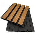 Double-Color WPC Wall Panel Waterproof UV Resistant Outdoor Composite Exterior Cladding for Hospitals Villas Wood Decor