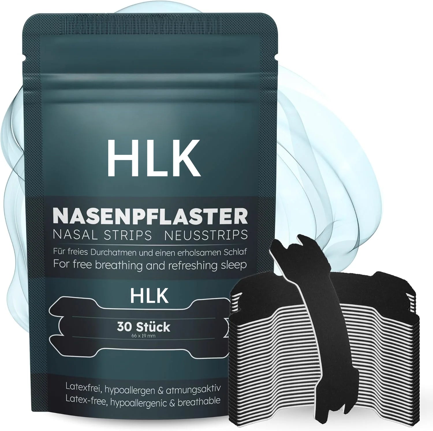 HLK Professional Factory Customized Logo Waterproof Hypoallergenic Nasal Strips for Private Label Branding and ODM OEM