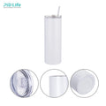 PYD Life Hot Sale RTS 20 oz White Sublimation Blanks Tumbler Skinny for Sublimation Printing Tumbler Press