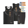 Professional Custom 100% Polyester Breathable Basketball Uniforms for Adults Elasticity Basketball Shirt Sports Wear