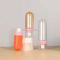 Custom 60/80/100ml Upside Down Empty Plastic Spray Bottle Transparent Portable Fine Mist Liquid Bottle with Sprayer