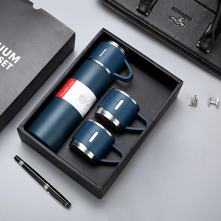 Christmas Business Custom Luxury Tea Mug Fathers Day Box Gift Set Vacuum Flask Set Tumbler Gift Set