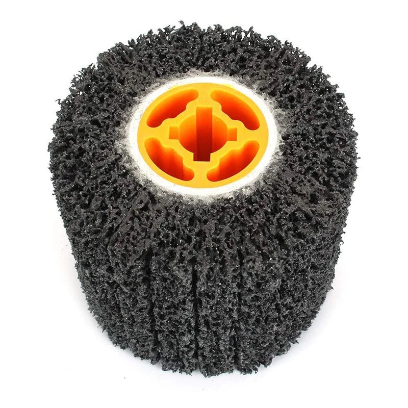 High-Quality Abrasive Wire Drawing Polishing Burnishing Wheel 115/120mmX100X19mm for Metal Surface Rust Removal and Cleaning