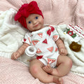 20" Washable Full Solid Silicone Reborn Doll Artist Painted Rebirth Baby with Pacifier Handmade Dark Skin Newborn Girl Toy Gift