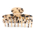 Hot Selling Dark Light Tortoise Acetate Hair Claws 9.8CM Large Leopard Print Cellulose Acetate Hair Claw Clips for Women