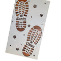 Fun Christmas Wood Sign Santa Claus Footprint Stencil
