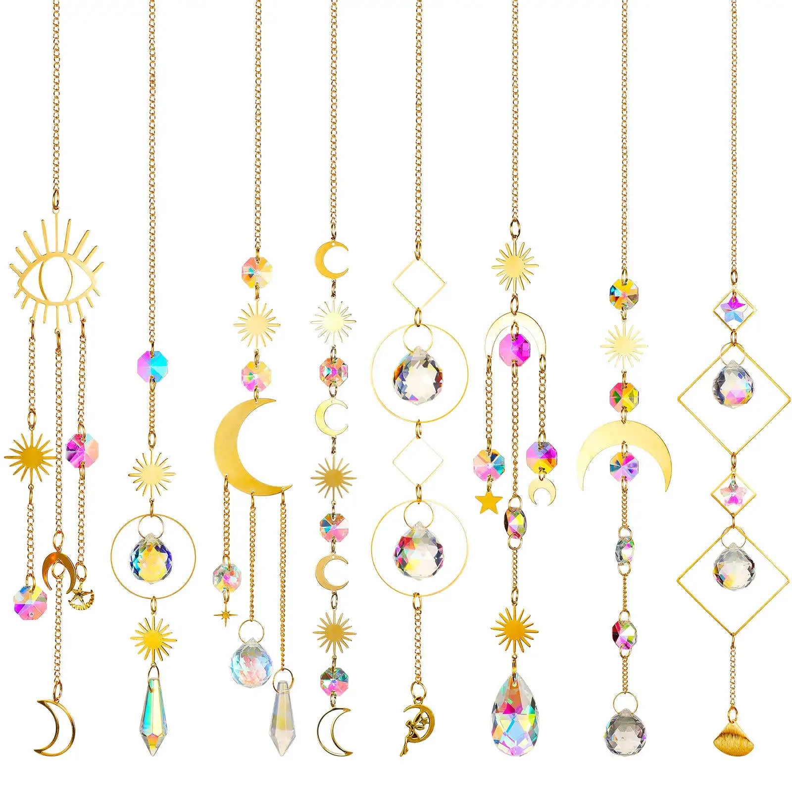 Wholesale 36 Colors Crystal Sun Catcher Crystal Sun Catchers Hanging Suncatche for Home Decoration