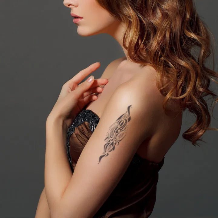 Wholesale Custom Adult Non-toxic 15Days Semi-Permanent Tattoo Stickers for Women Girls Back Shoulder Arm Neck Leg Tattoo Sticker