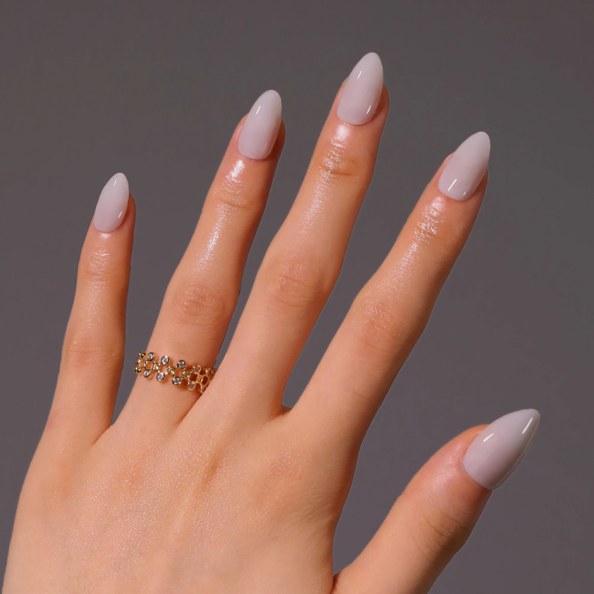 Genuine Soft Gel Nails GD44 Timeless Nude Almond Nails Simple & Chic Solid Color Press on Nail Artificial Fingernails Customize