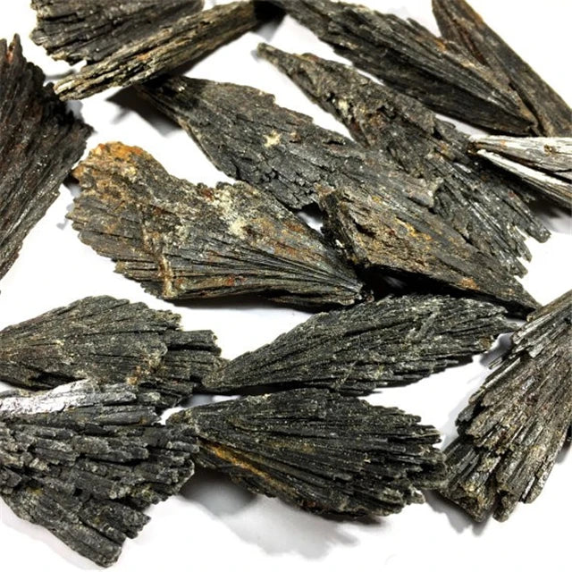 Wholesale Natural Black Tourmaline  Quartz Rough Kyanite Crystals  Healing Stones for Home Decoration