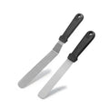 Stainless Steel Cake Decorating Frosting Spatulas with Plastic Handle Straight Angled Icing Spatula