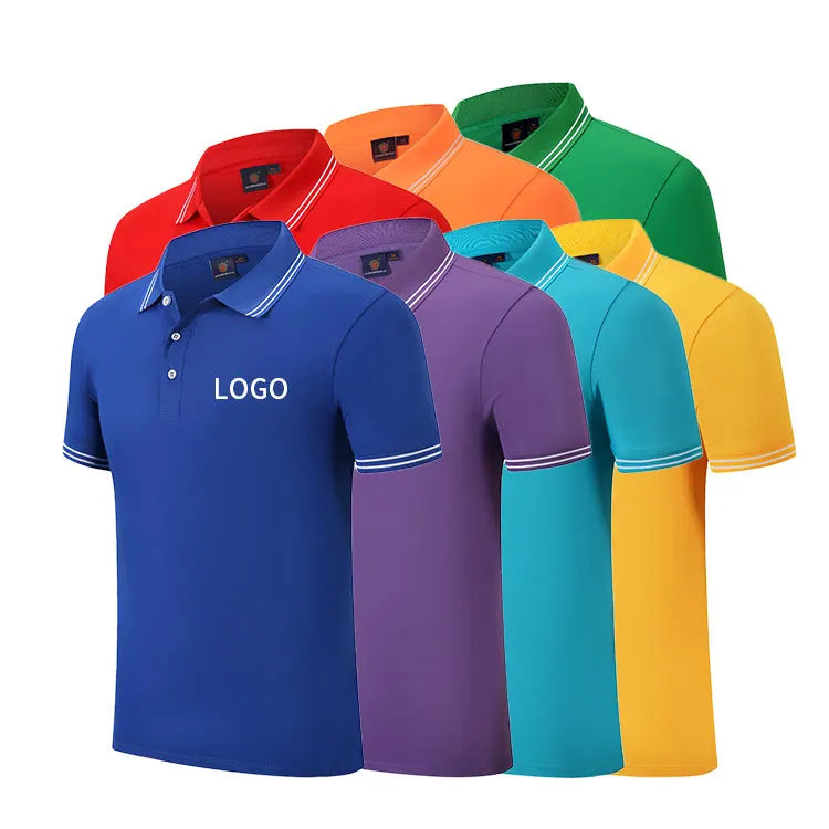 Custom Design Your Own Brand Polo Shirt Short Sleeve Men's Polyester Running Polo T-shirts for Men
