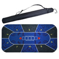 1.8 m Blue Gambling Accessories baccarat Casino Rectangle Poker Mat Texas Hold'em Table Cover  Poker Table Cloth Poker Cloth