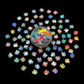 Wholesale Christmas Shapes Glitter Bulk for Nail Art Chunky Glitter Cupid's Arrow Dollars Fish Balloon Skeleton Shape
