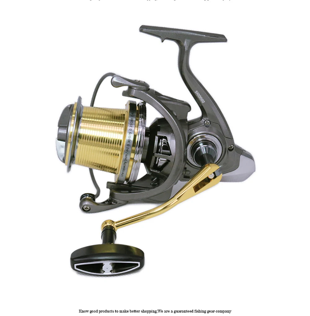 20kg Drag Power 6+1BB Bait Casting Fishing Reels Metal Wire Hook Long Throw Freshwater and Saltwater Fishing Wheels