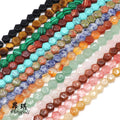 Natural Gemstone Beads Hexagon Shape Crystal/Agate/Malachite/Jade Stone Loose Beads DIY for Jewelry Making