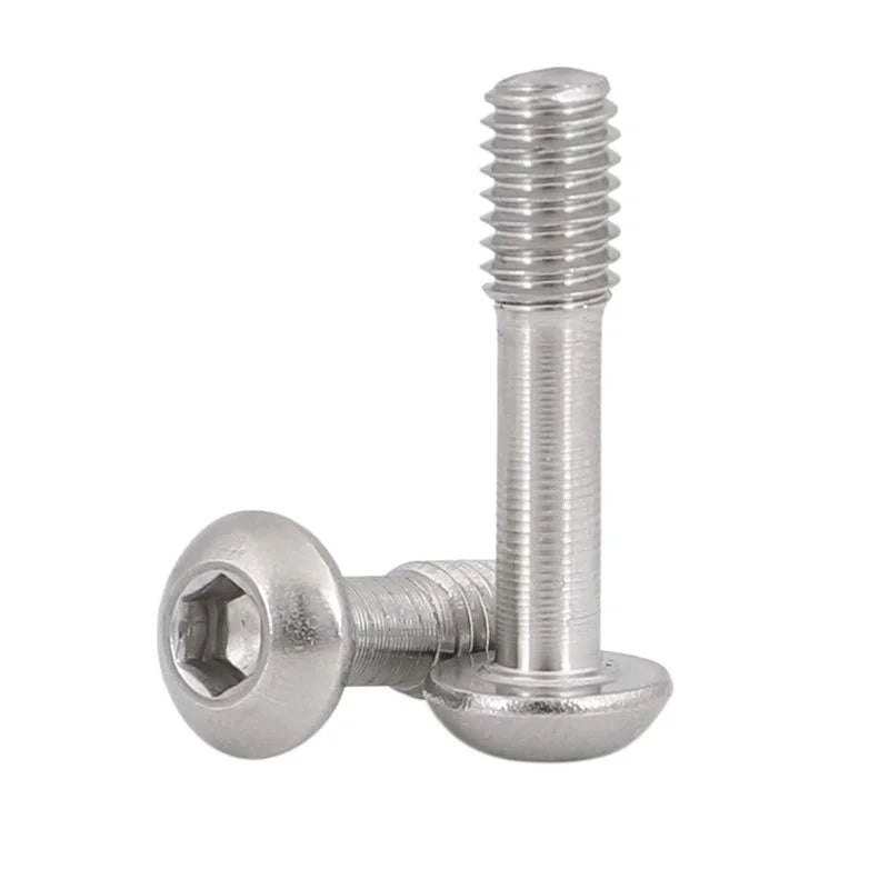Semi-Threaded Thin Bar Size Hexagon Socket Pan Round Head Captive Panel Bolts Standard Allen Screw