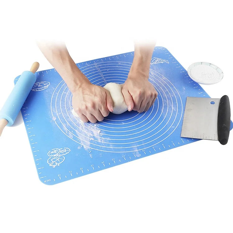 Free Sample Food Grade Silicone Baking Mat Kneading Dough Pad for Rolling Pastry Bakeware Liners Rolling Baking Pastry Tools