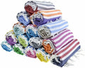 Factory Wholesale Custom Design 100% Cotton Turkish Beach Towel Simple Sand-Free Striped Pattern for Summer