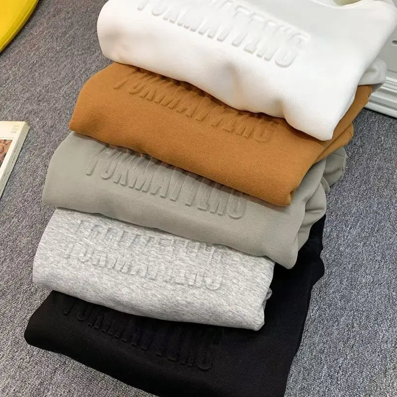 Designer Men's Pullover Hoodies Puff Printing Custom Drop Shoulder Sweatshirts Perfect for Winter Hip Embroidered