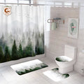 Factory Wholesale Abstract 3d Flower Digital Print Bathroom Shower Curtain