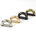 Alloy D-ring Bag Anchor Connector U Rings Buckles Arch Bridge With Screws Bag Strap Hanger Leather Craft Hardware Accessories