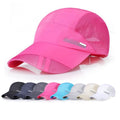 Unisex 6-Panel Baseball Cap Sporty Dobby Letter Pattern 100% Polyester Breathable Quick-drying Summer Outdoor Sports Hats