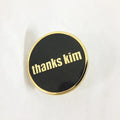 Fashion Cute Round Gold Badge Pins Custom logo Brooches Lapel Pins Anime Soft Hard Enamel Pins