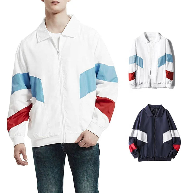 Men's Lightweight Woven Windbreaker Safari Jacket Waterproof Breathable Hooded Packable Active Outdoor Spring Raincoat Polyester
