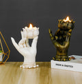 Spot Zen Handicrafts Creative Furnishings Resin Religious Lotus Bergamot Candlesticks Home Table Furnishings
