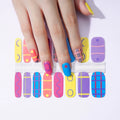 Huizi Factory Wholesales New Design Nail Art Decoration Products Stickers Decals Nail Polish Stickers Wraps