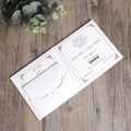 Luxury White Pocket Invitation White Invitation Card With Hard Cover Modern Card for Wedding Event